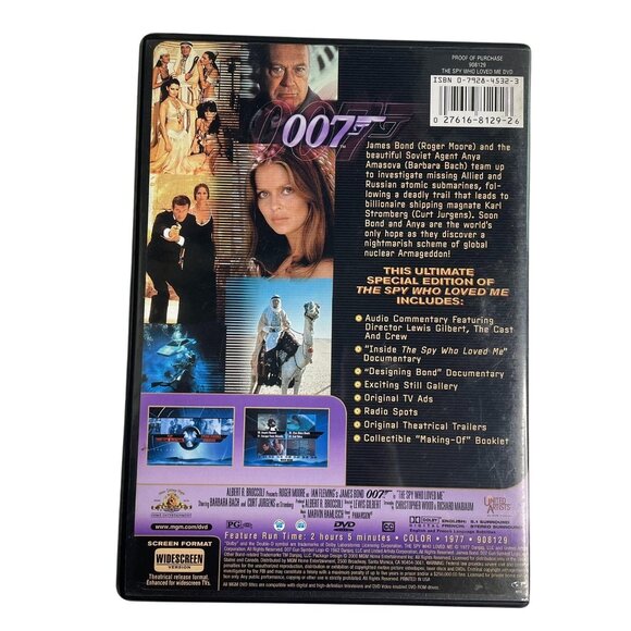 The Spy Who Loved Me 0007 James Bond 1977 PG u Roger Moore Barbara Bach Curd Jüg - Picture 2 of 2